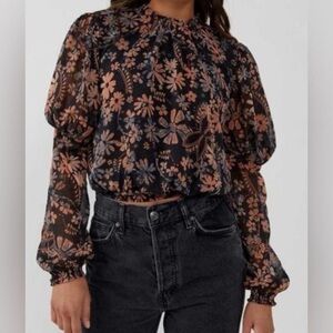 🖤Free People Clarissa Floral Blouse🖤